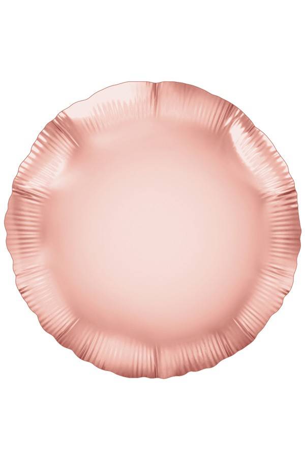 Mooie roze gouden ronde folie ballon nr. 18 45,7 cm