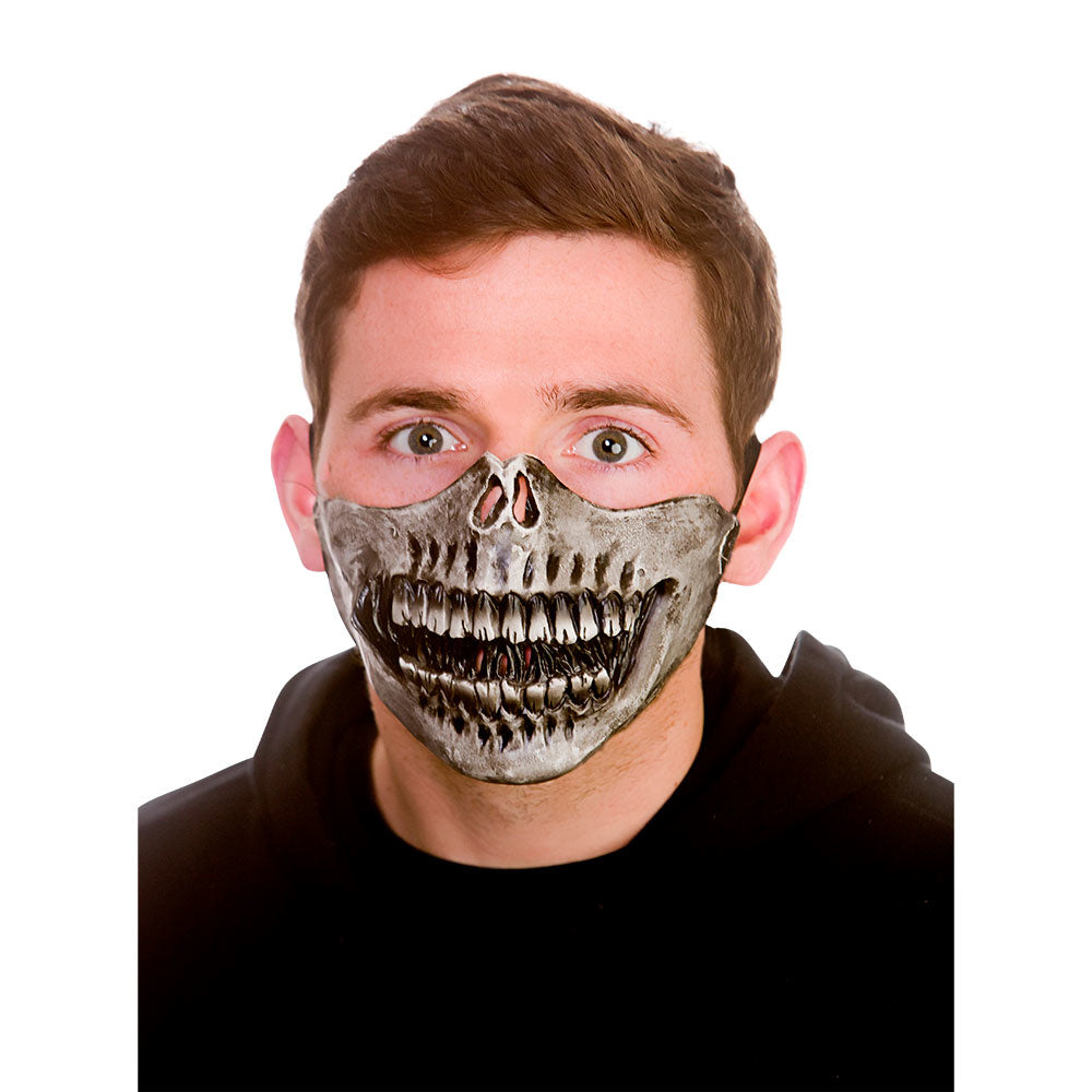 Ruig half gezicht masker skeleton  latex