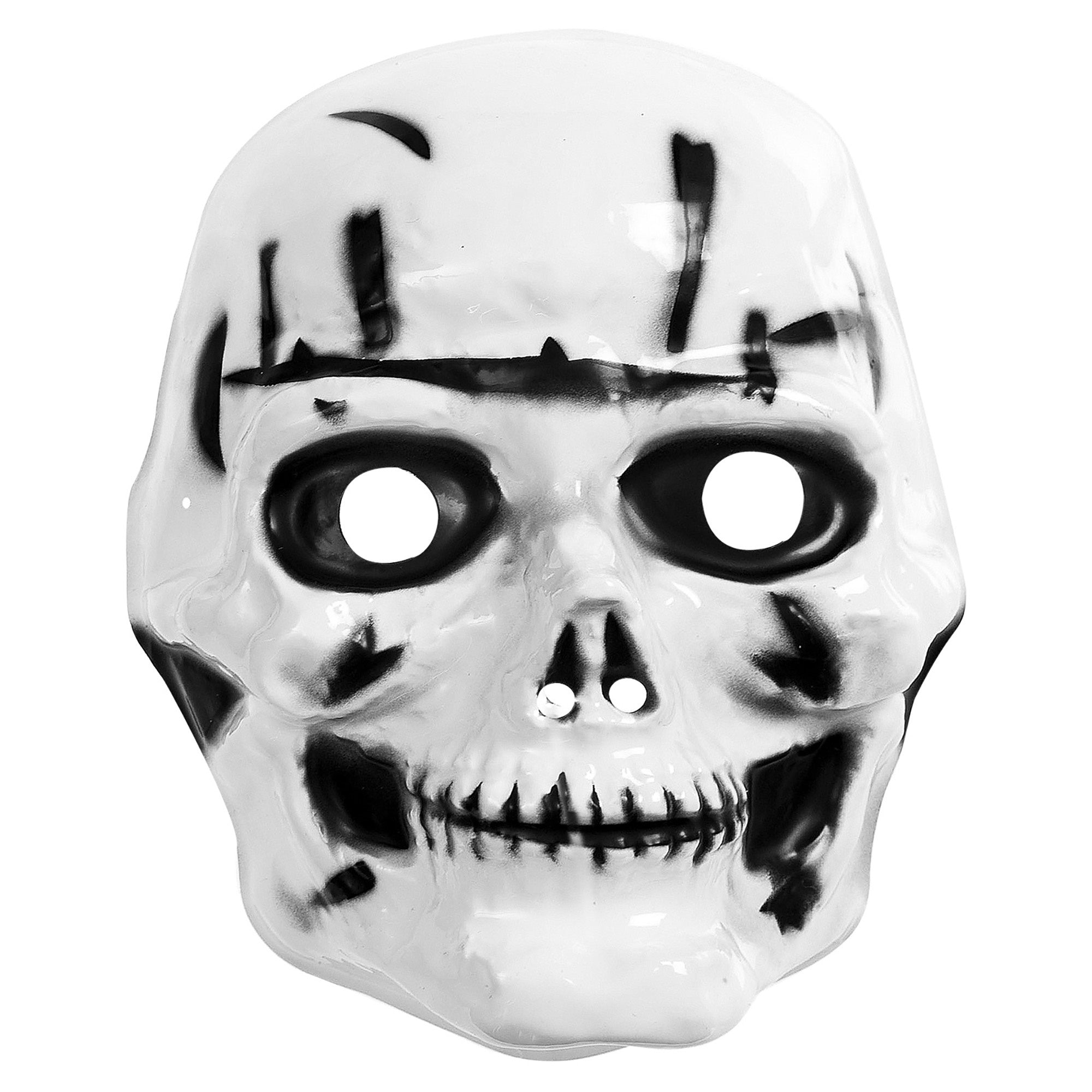 WIDMANN - Doodskop skelet masker voor kinderen - Maskers > Half maskers