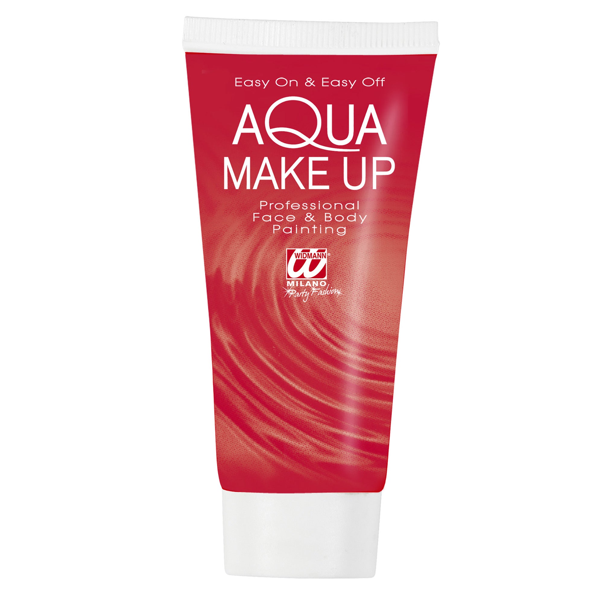 Rode make-up op waterbasis in een 30 grams tube