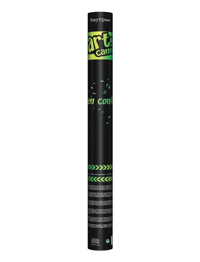 Confetti kanon groen top kwaliteit 60cm