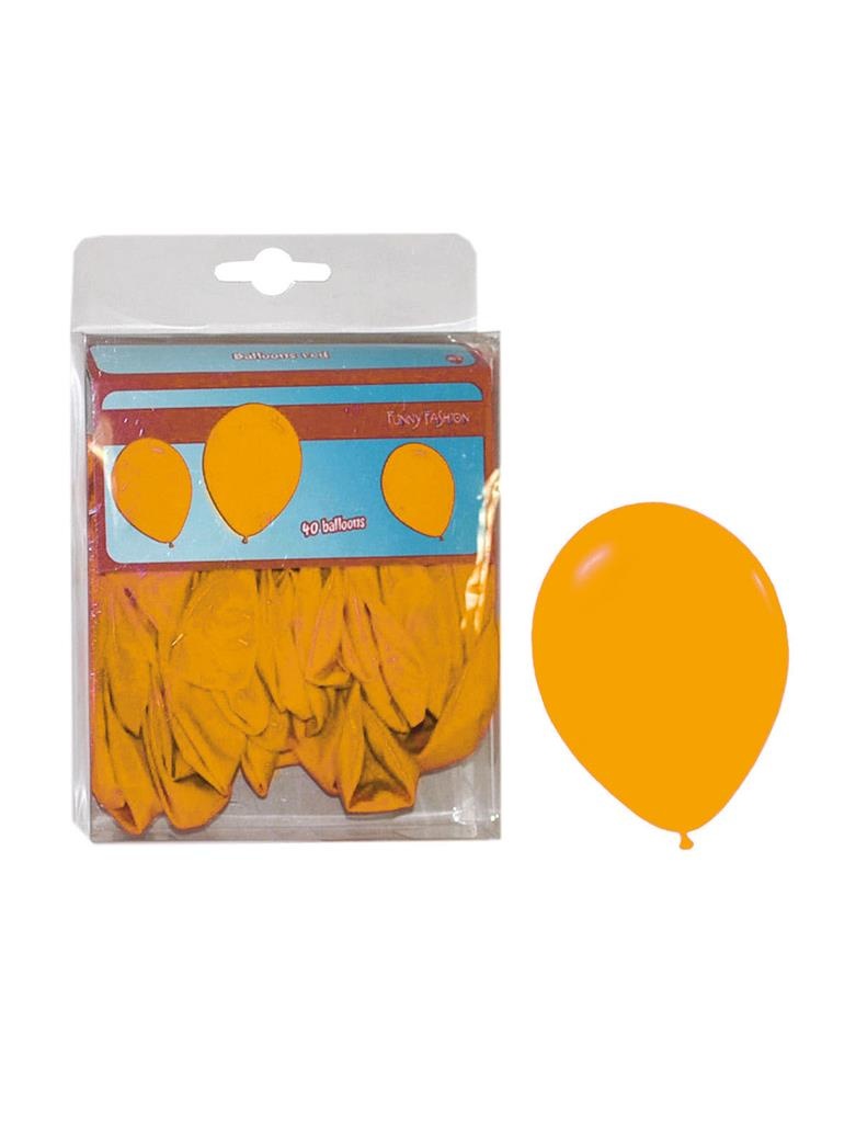 Mooie oranje latex  ballonnen 40st