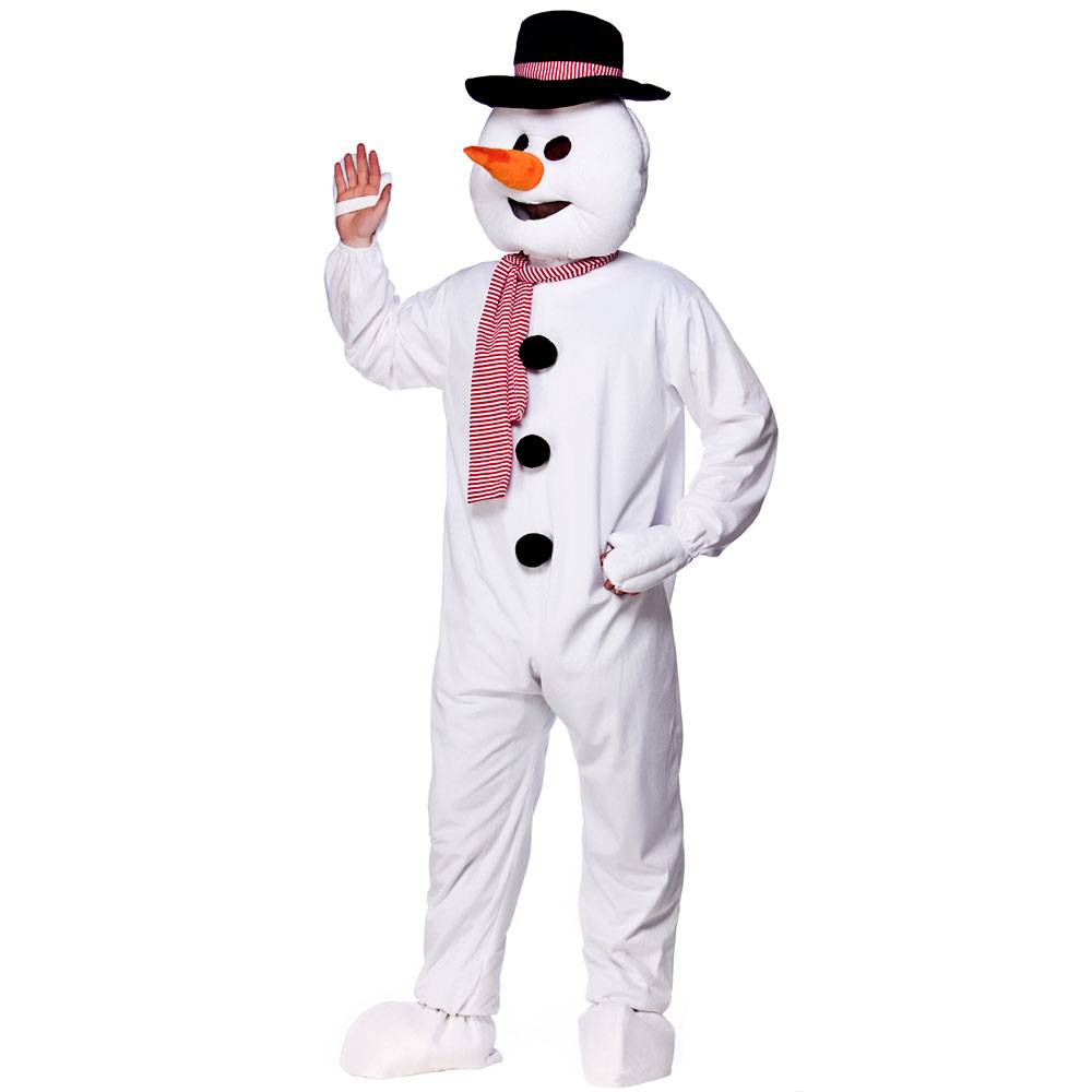 Sneeuwman pak mascotte-M/L
