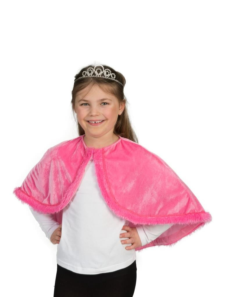 Roze cape voor meisjes - Verkleedattribuut