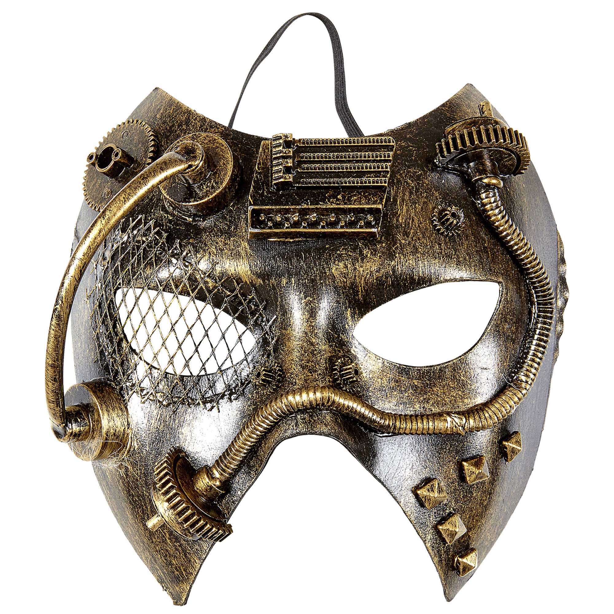 Widmann - Steampunk Kostuum - Steampunk Masker, Koper Mechanica - - Carnavalskleding - Verkleedkleding