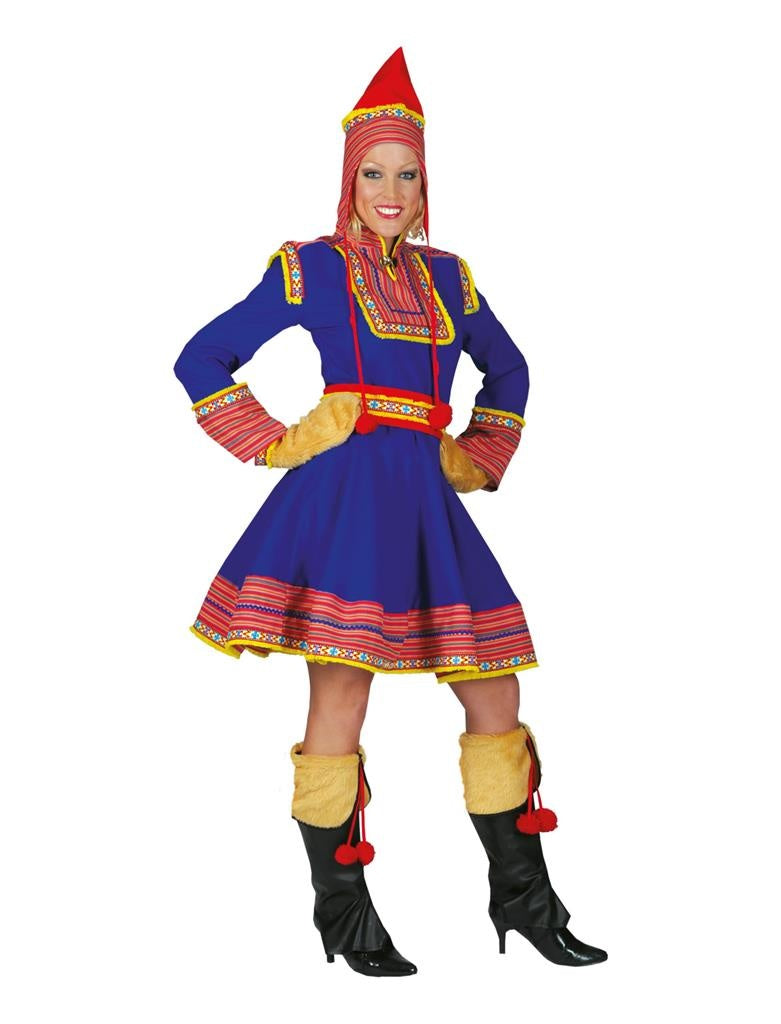 Laplandse Vrouw Traditioneel Kostuum