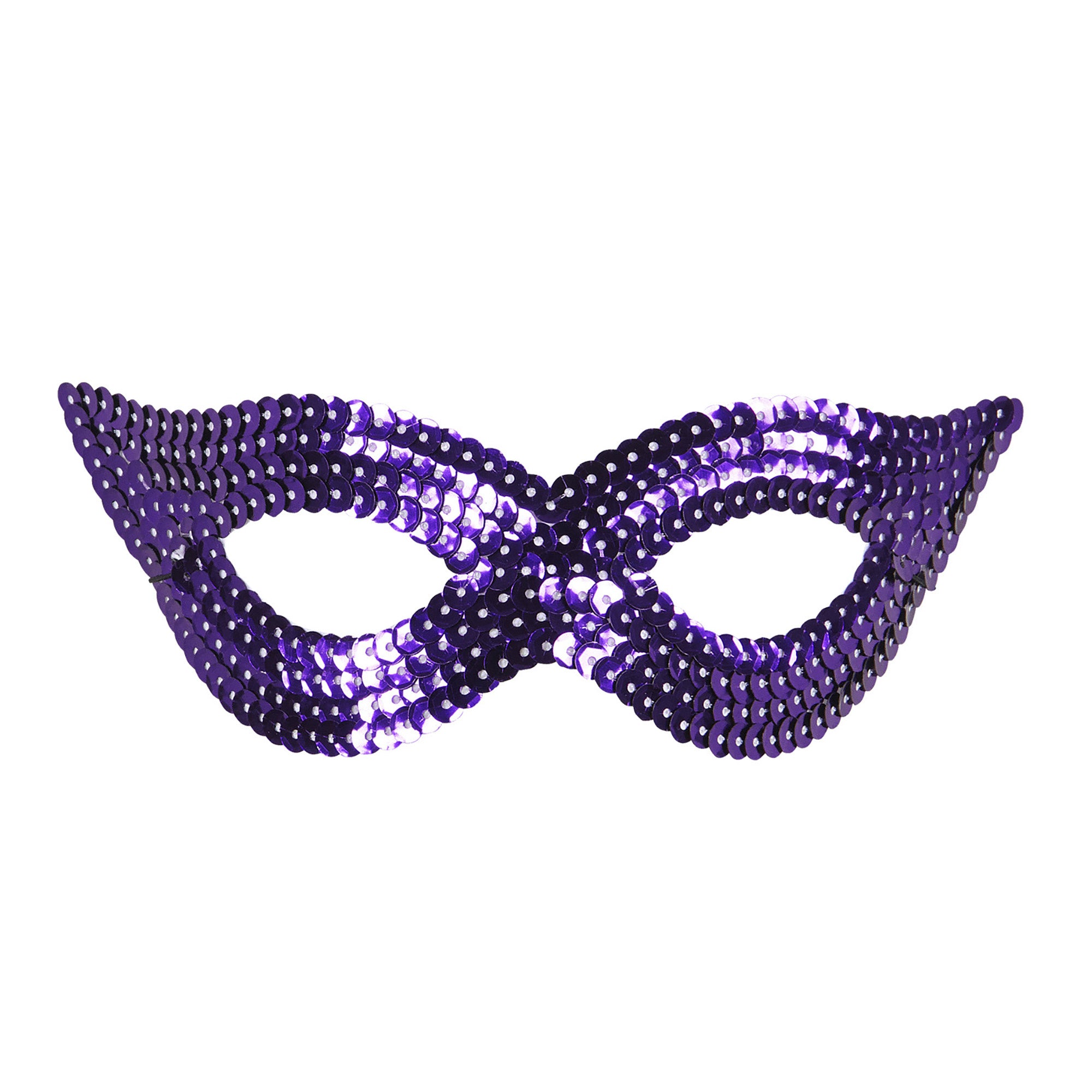Venetiaans oogmasker met paarse pailletten