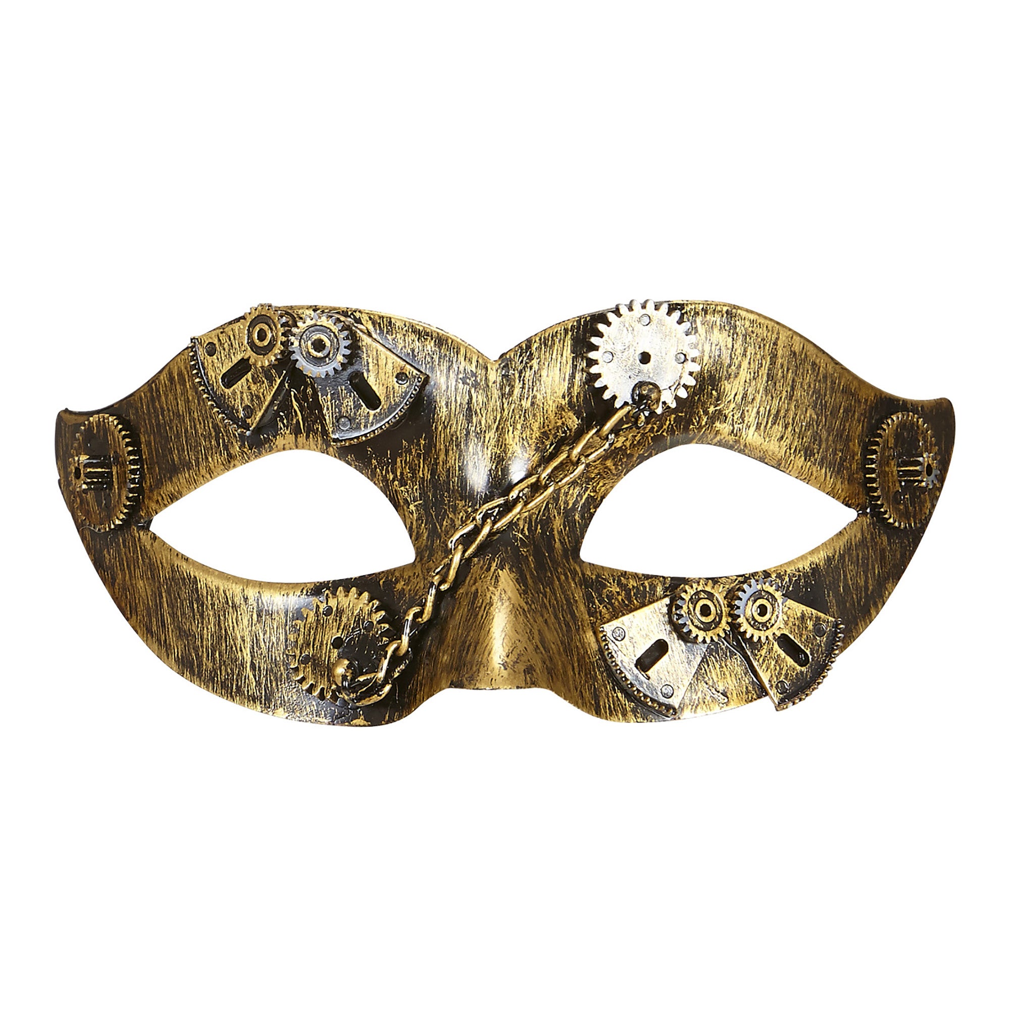 Oogmasker steampunk goud