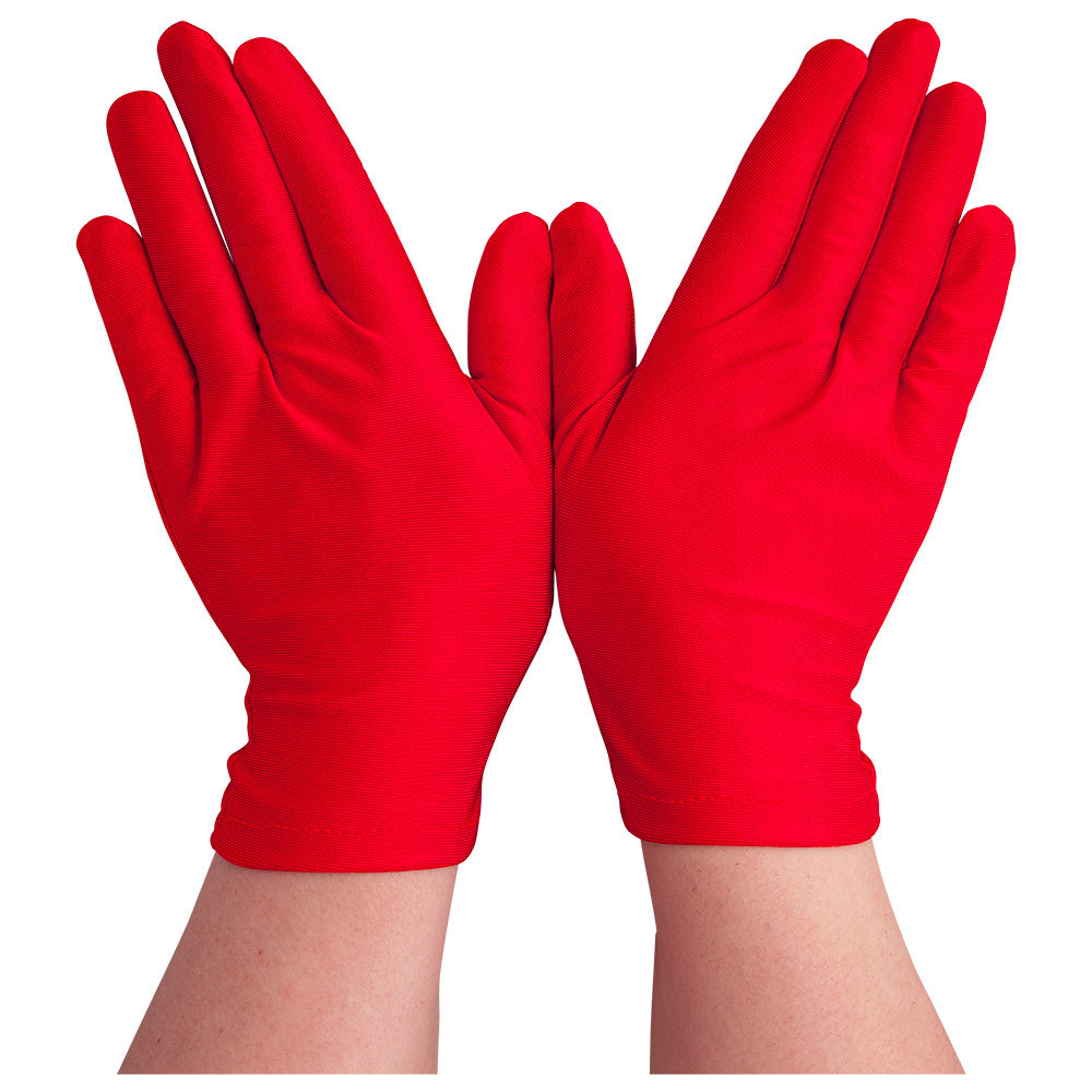 Leuke korte dames handschoenen in de kleur rood