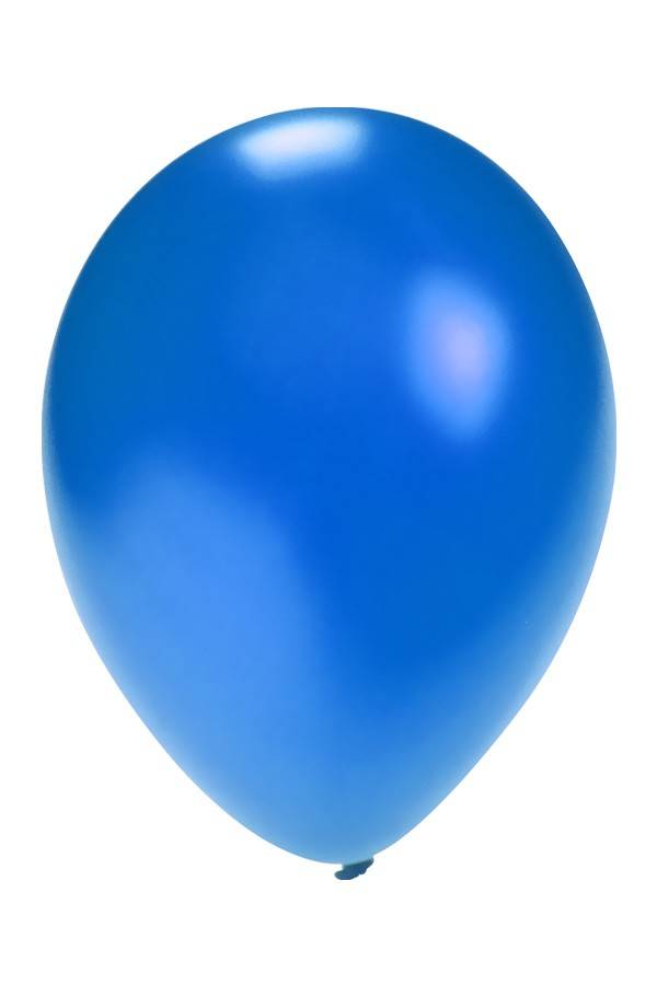 ballon metallic blauw 5 inch per 1