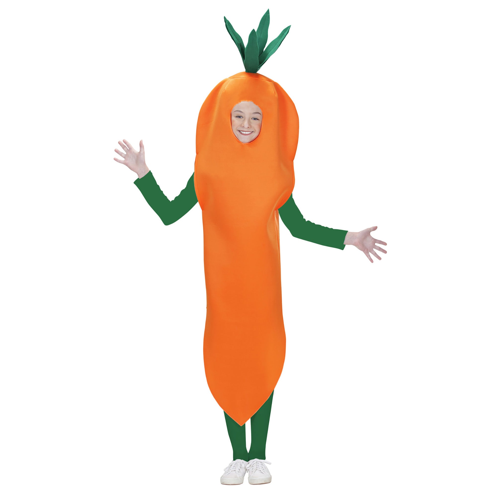 WIDMANN - Oranje wortel pak voor kinderen - 140 (8-10 jaar)