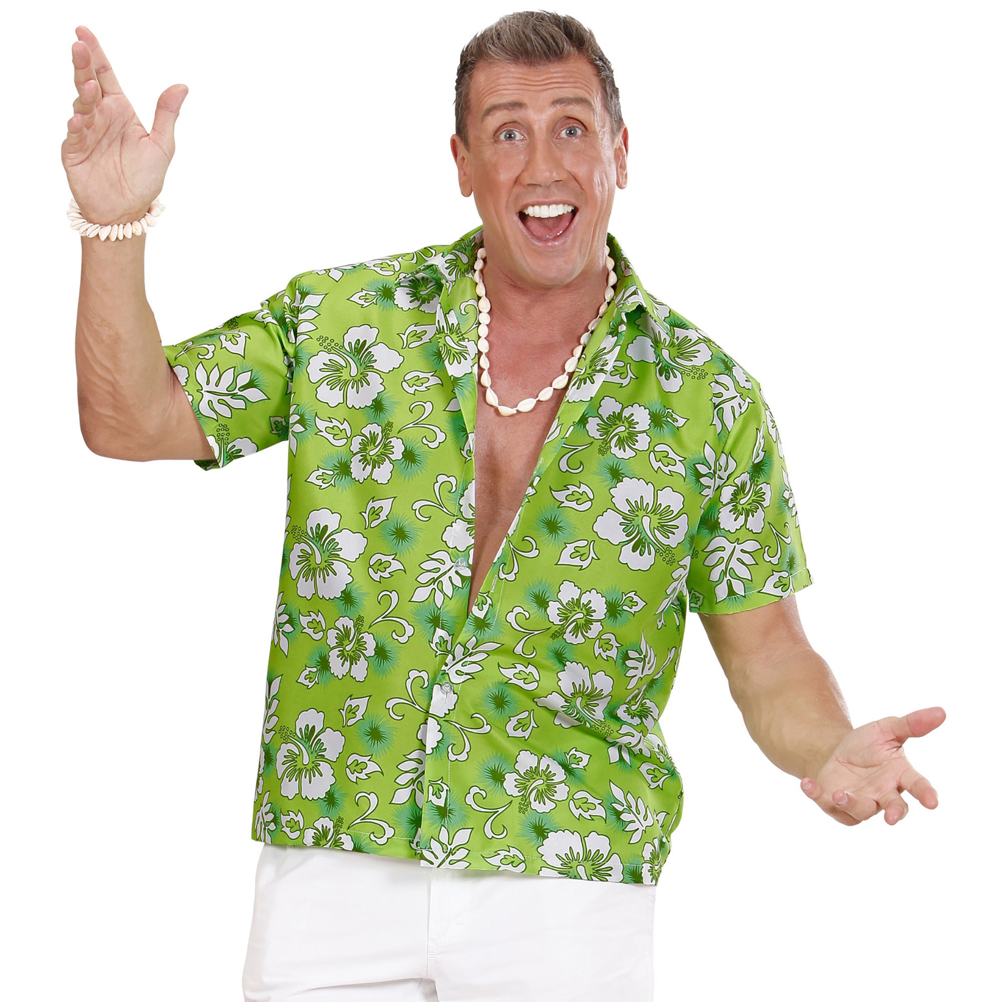 "Groen Hawaiiaanse overhemd voor heren  - Verkleedkleding - XL"