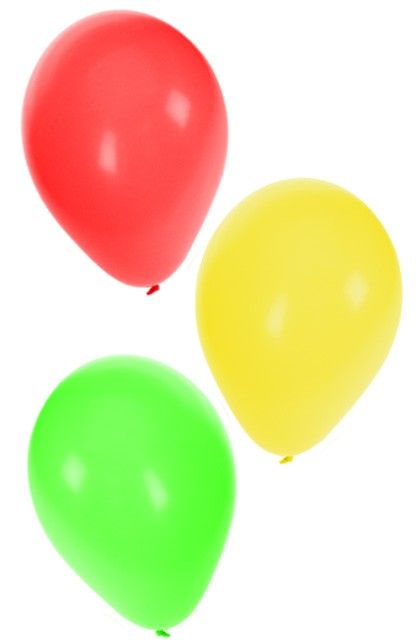 Ballonnen - Rood, geel & groen - 36st.