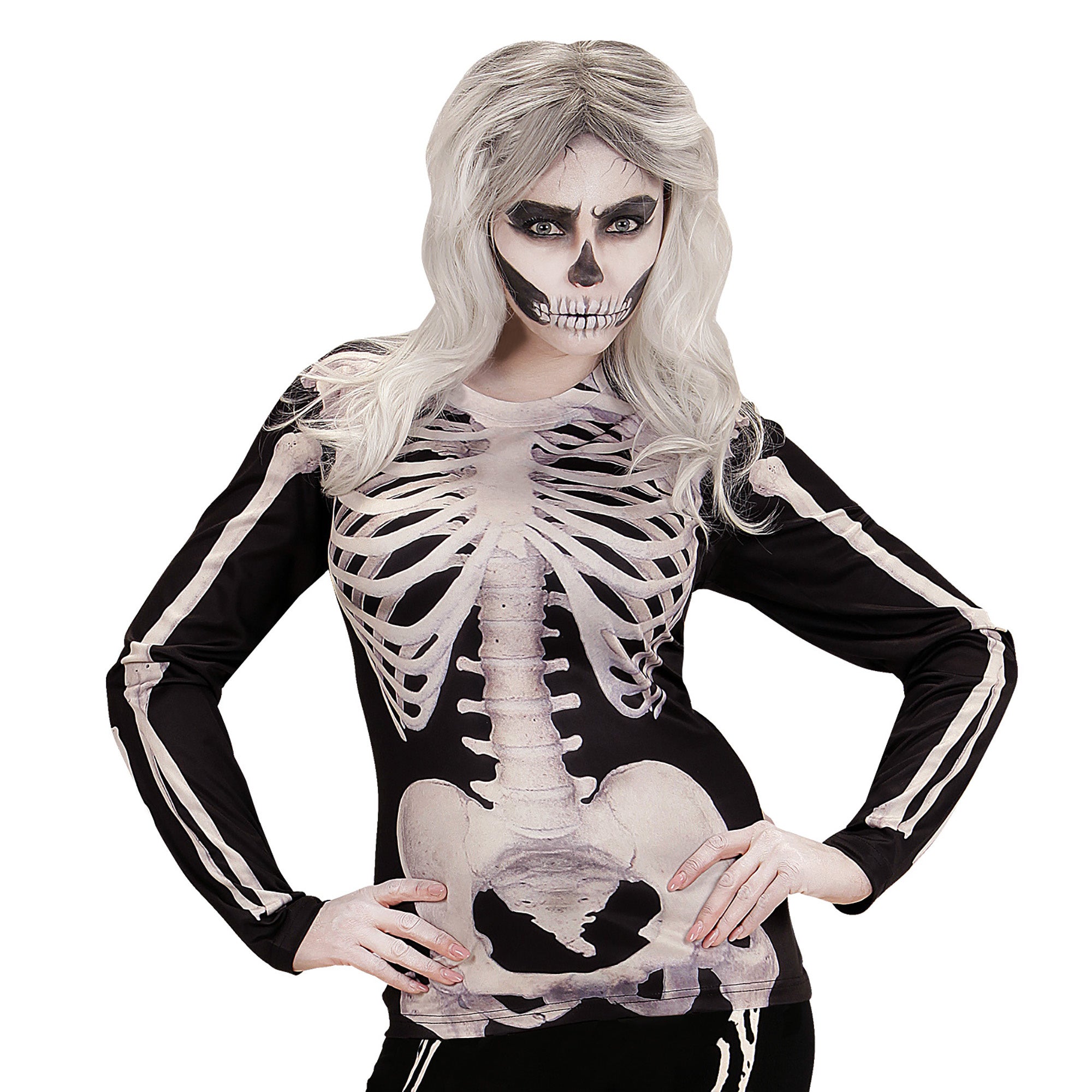 Griezelig skelet kostuum dames
