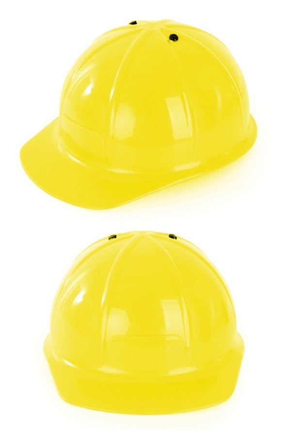 Verkleedhoofddeksel - bouwhelm - bouwvakker - geel - kinderen