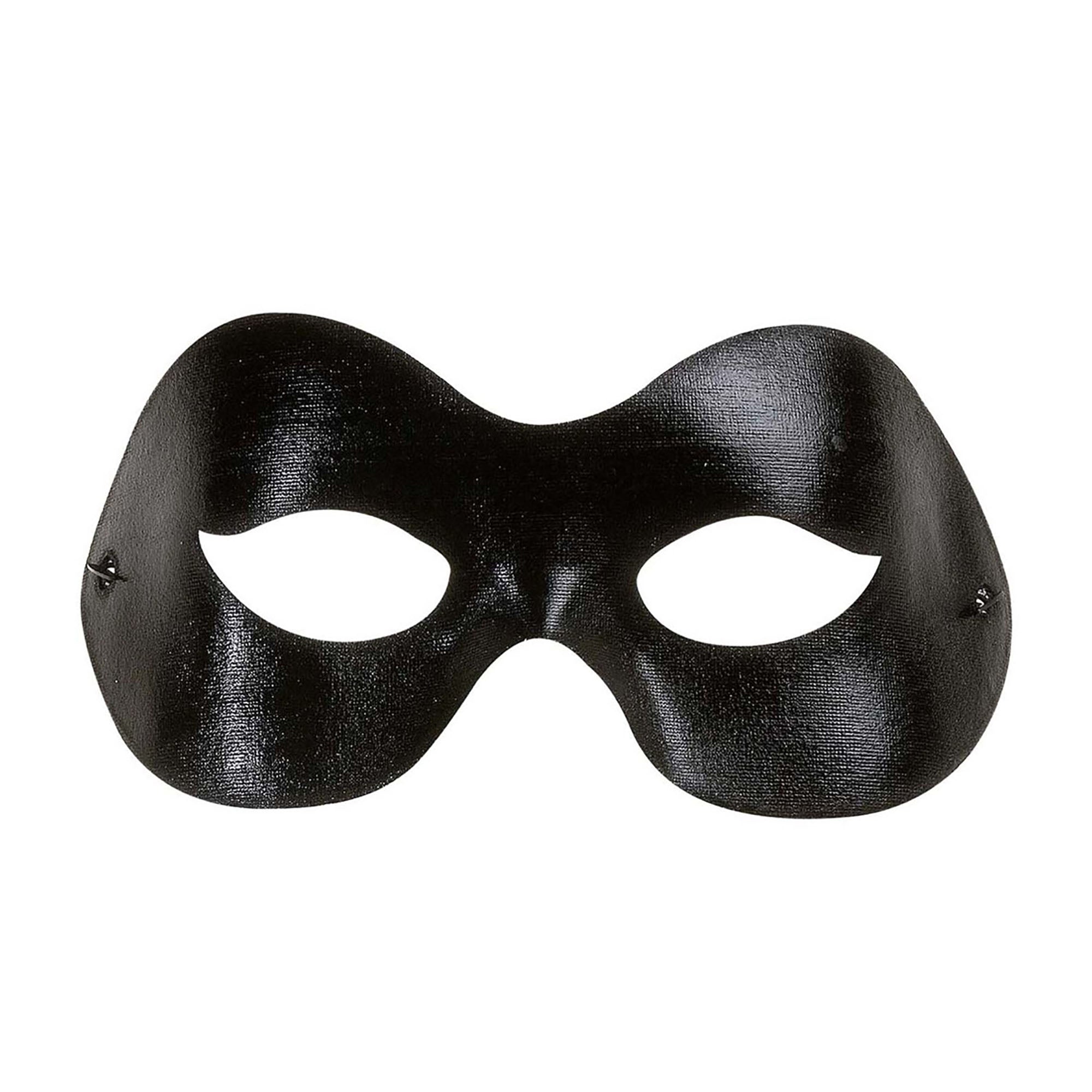 WIDMANN - Zwart rond en groot oogmasker voor volwassenen - Maskers > Masquerade masker
