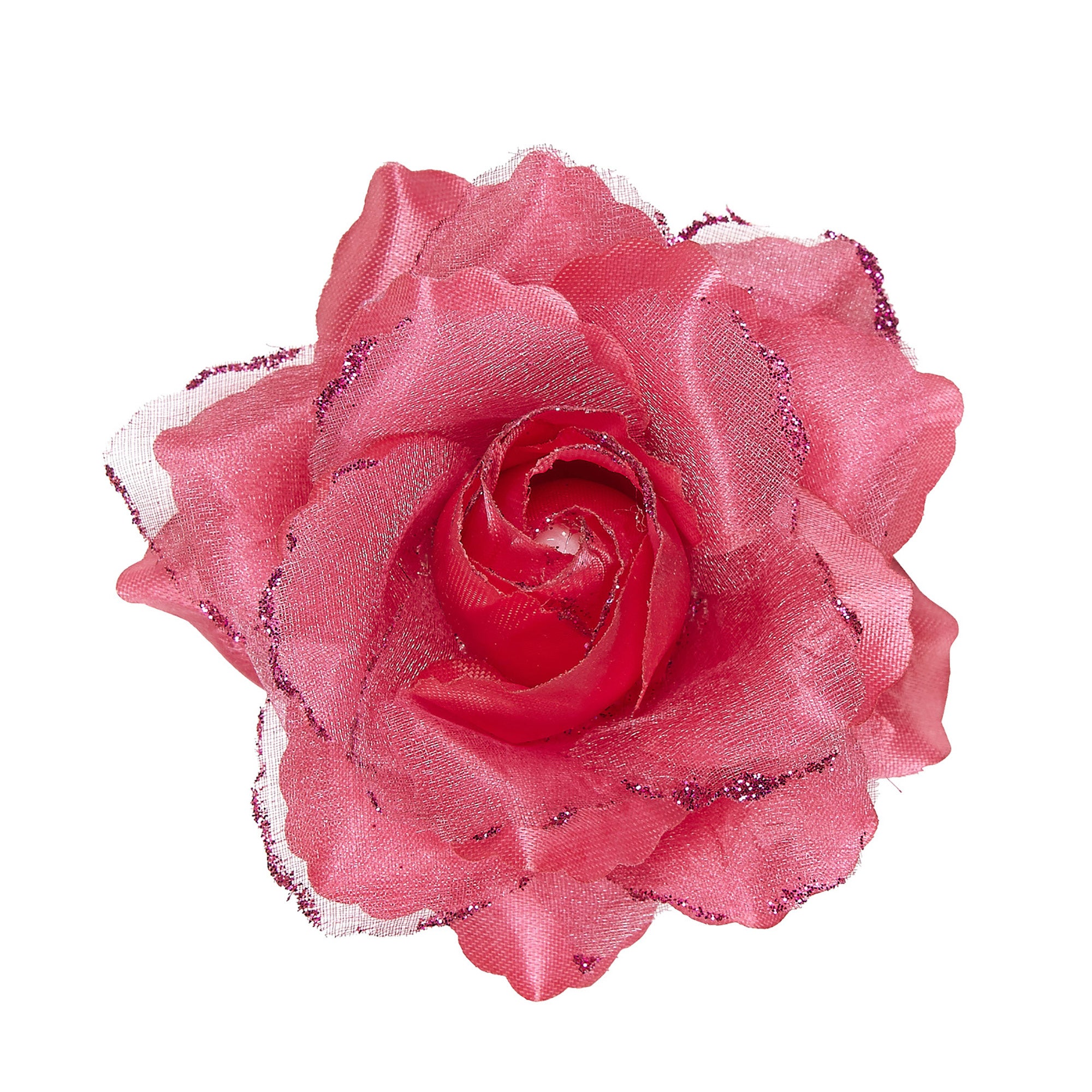 WIDMANN - Fuchsia roos voor haren voor vrouwen - Accessoires > Haar accessoire