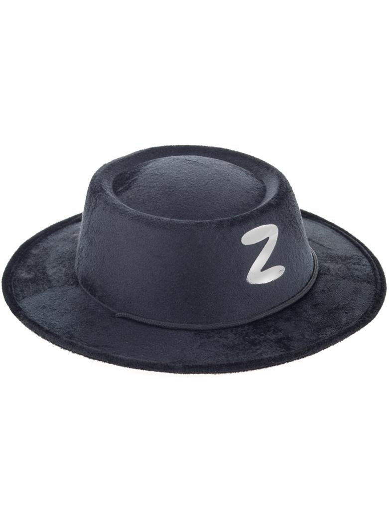 Mooie zwarte Zorro hoed voor kinderen