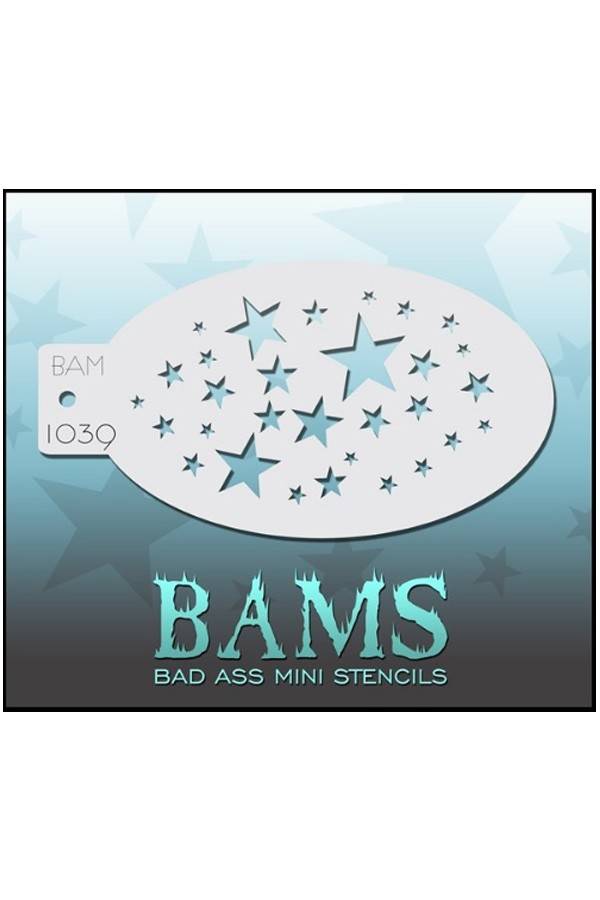 Bad Ass BAM stencil 1039 / Schminksjabloon