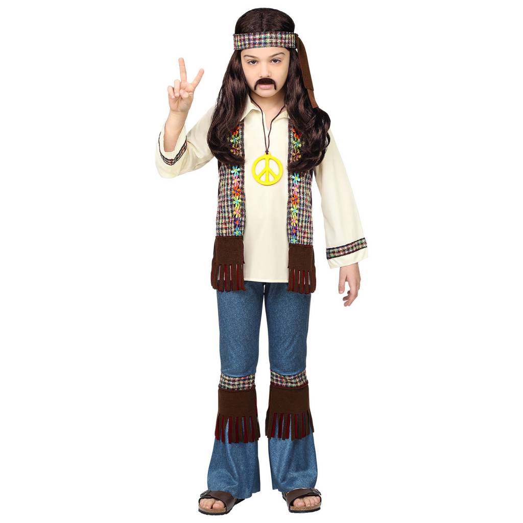 Hippie kostuum Steven jongen