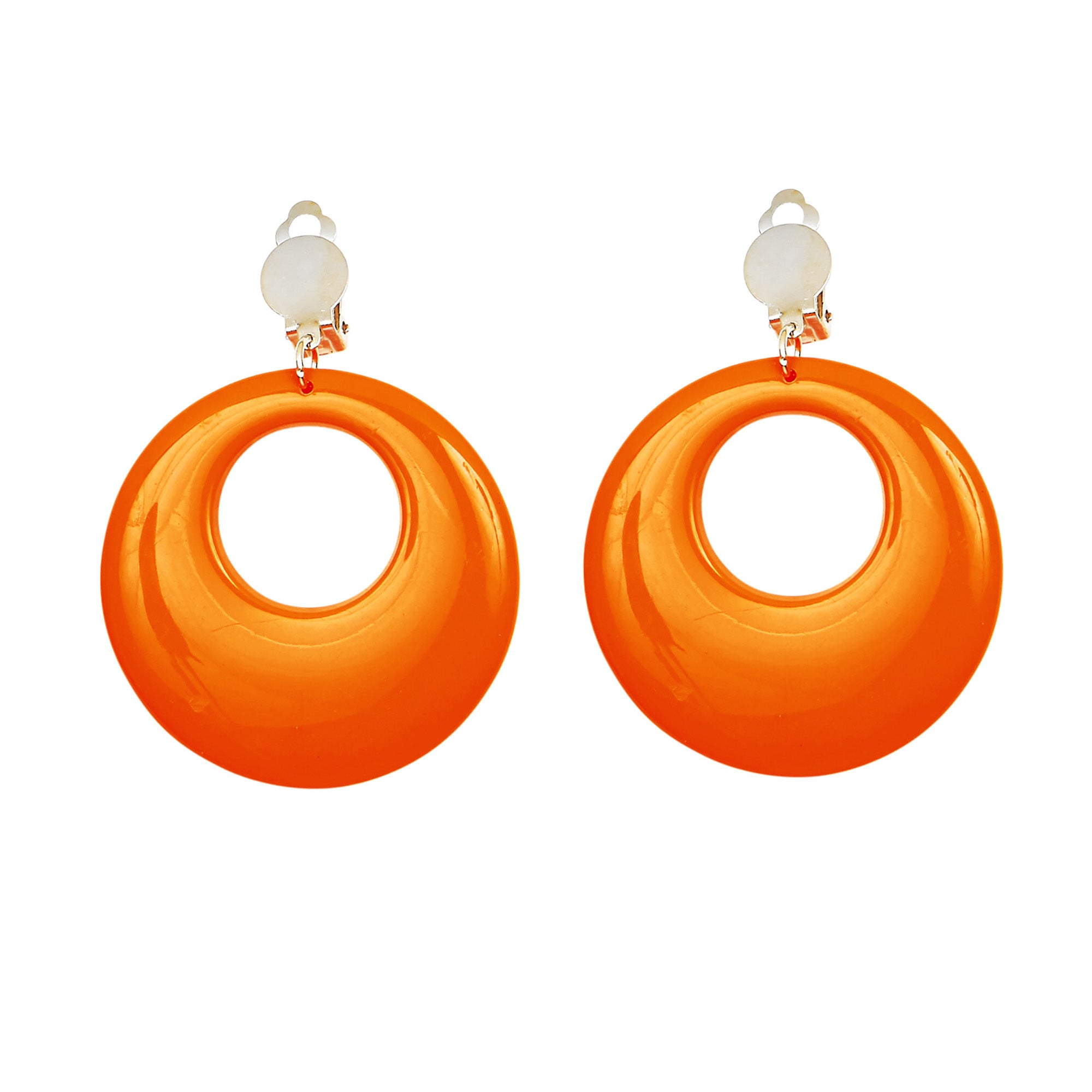 WIDMANN - Fluo oranje oorbellen - Accessoires > Sieraden