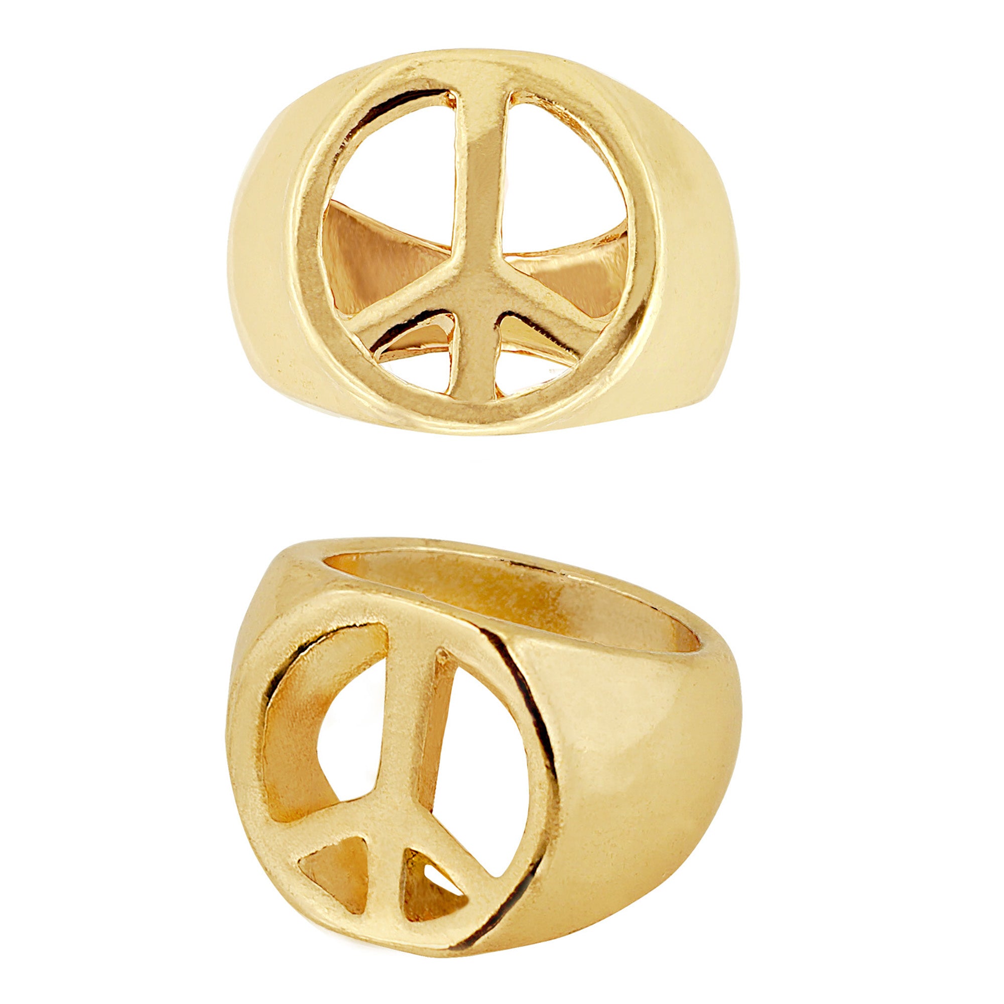 WIDMANN - Goudkleurige hippie ring voor volwassenen - Accessoires > Sieraden
