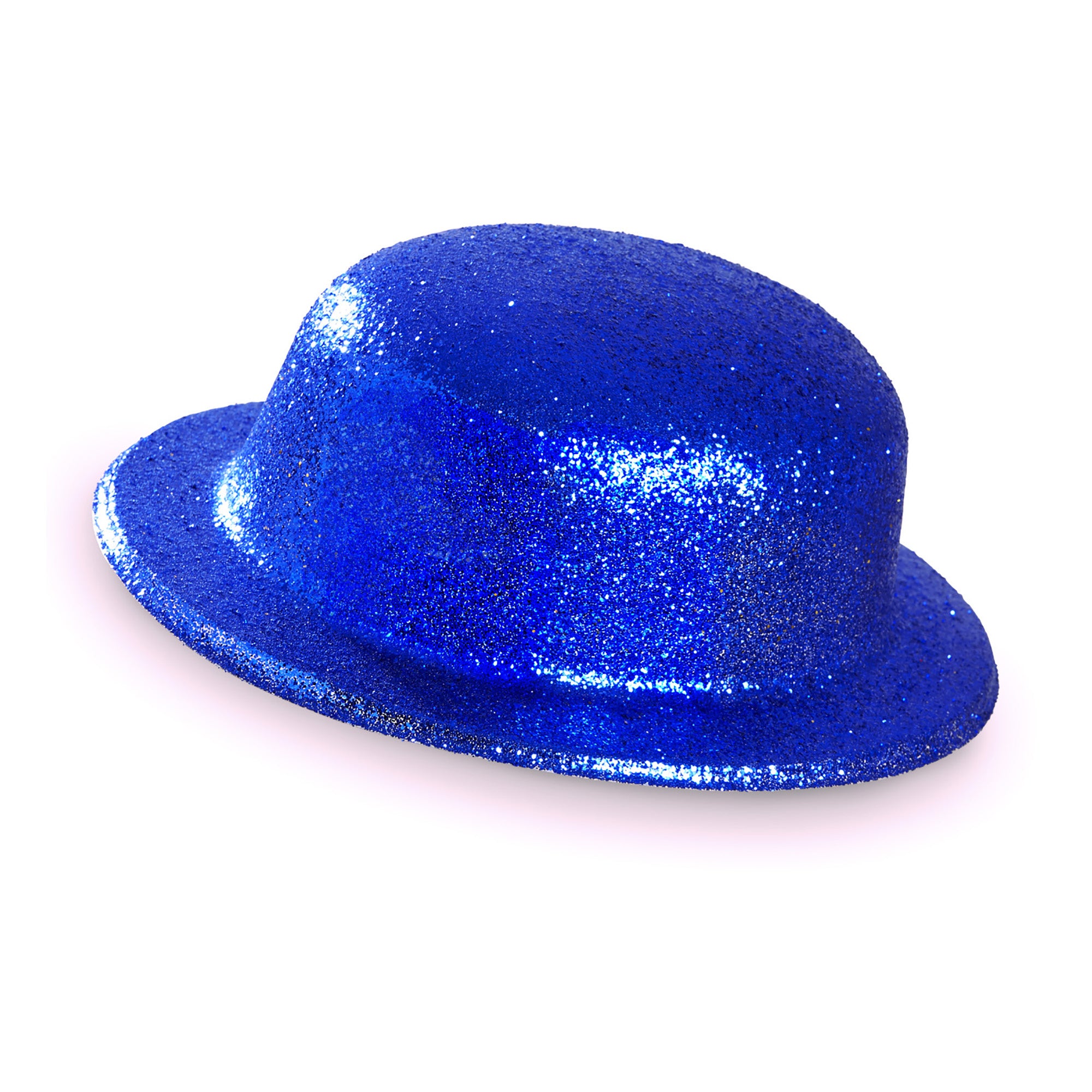 Widmann -Showmaster Glitter Bolhoed, Blauw - blauw - Carnavalskleding - Verkleedkleding