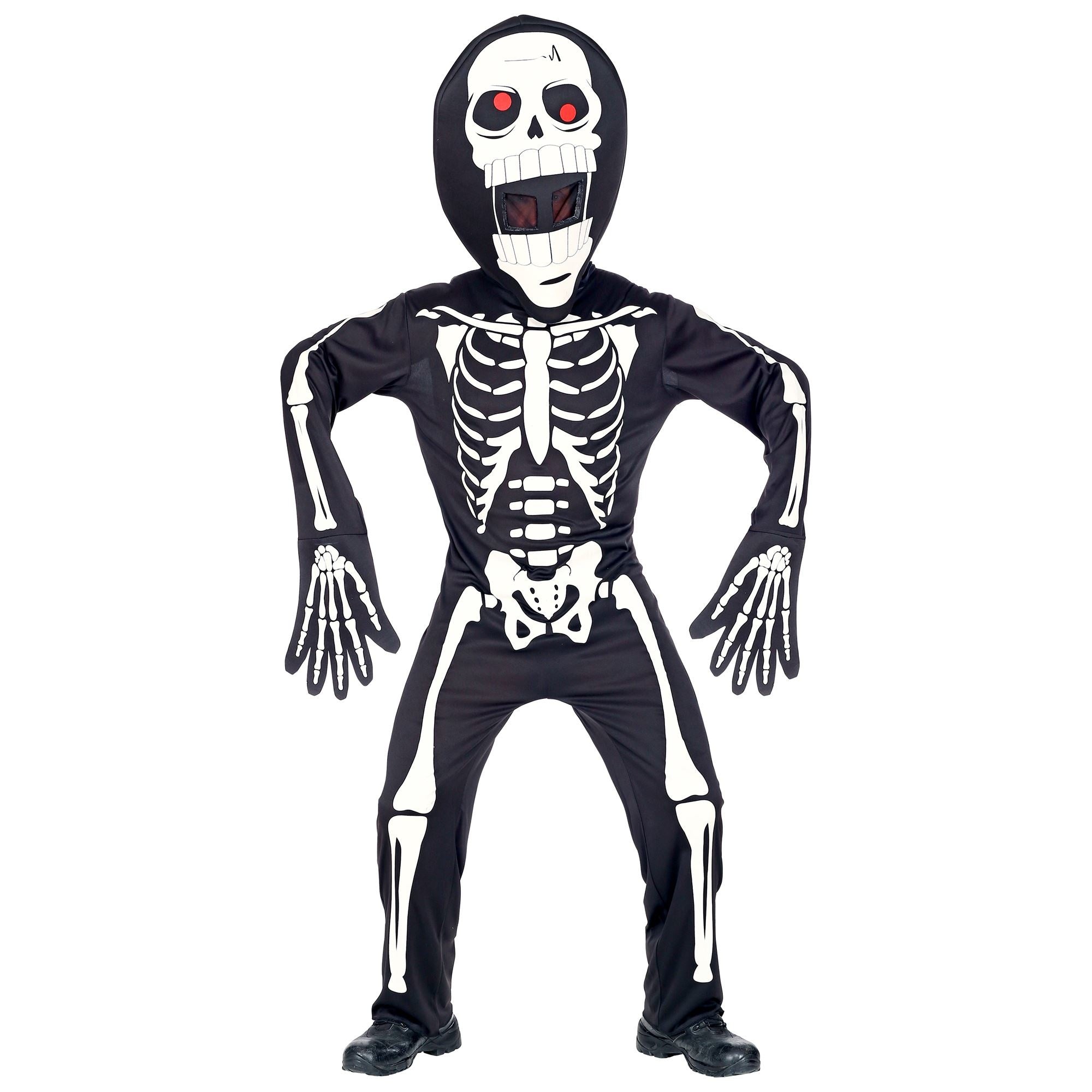 Widmann - Spook & Skelet Kostuum - Ongelukkig Skelet Met Waterhoofd Kostuum - - Small / Medium - Halloween - Verkleedkleding