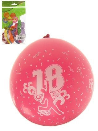 Ballonnen voor de 18e verjaardag