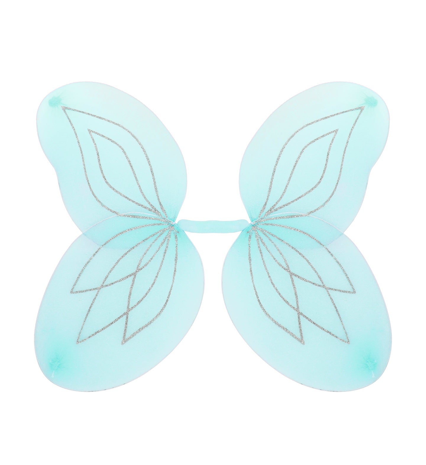 Glitter vlindervleugels blauw kinderen