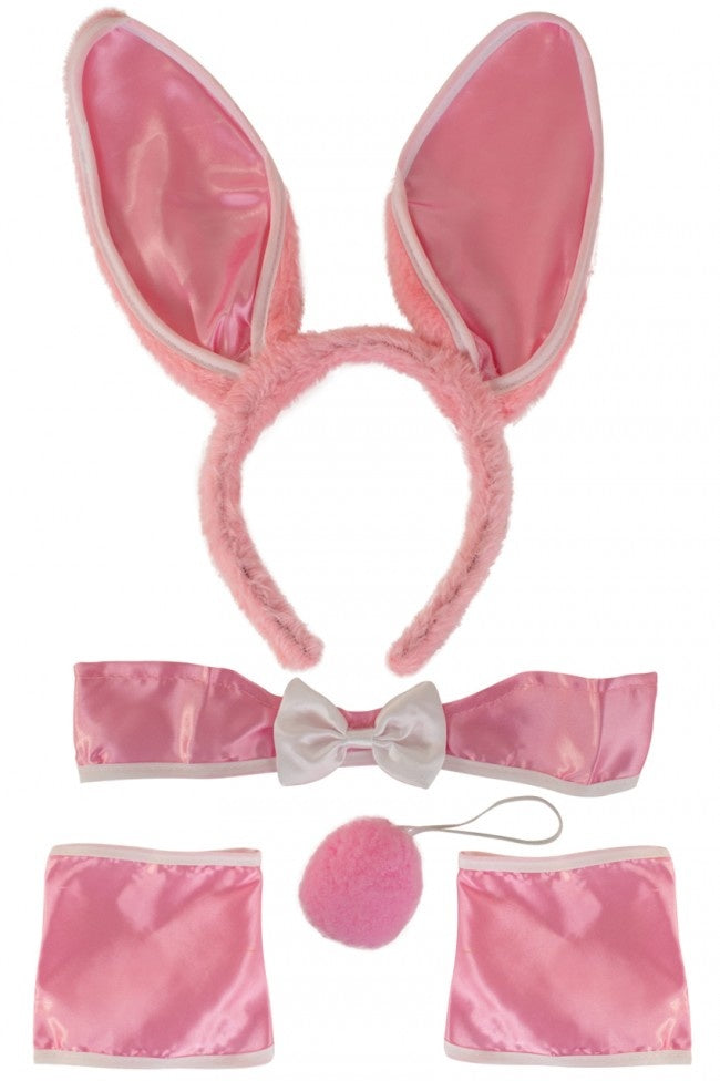 Bunnyset wit / roze / zwart