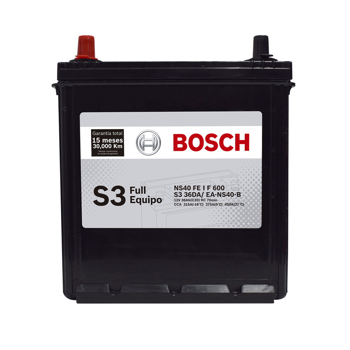 Bateria Bosch® S4 - 66 Fe (+ -) Inversa 60ah