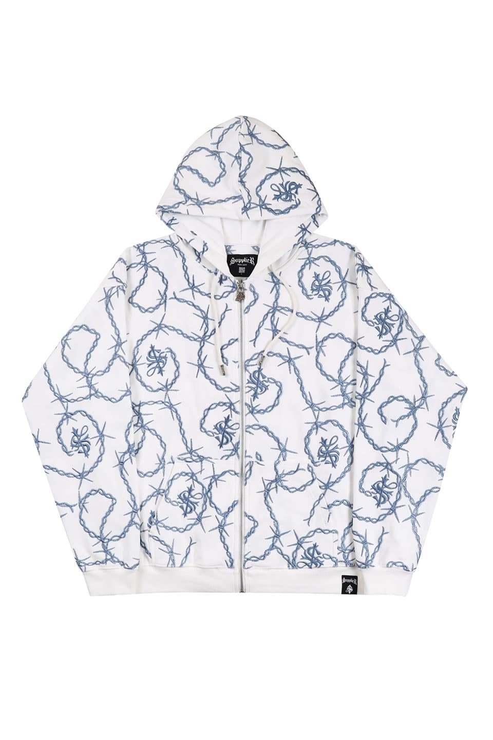 CROSS CHAIN EMBROIDERY ZIP HOODIE – SUPPLIER TOKYO