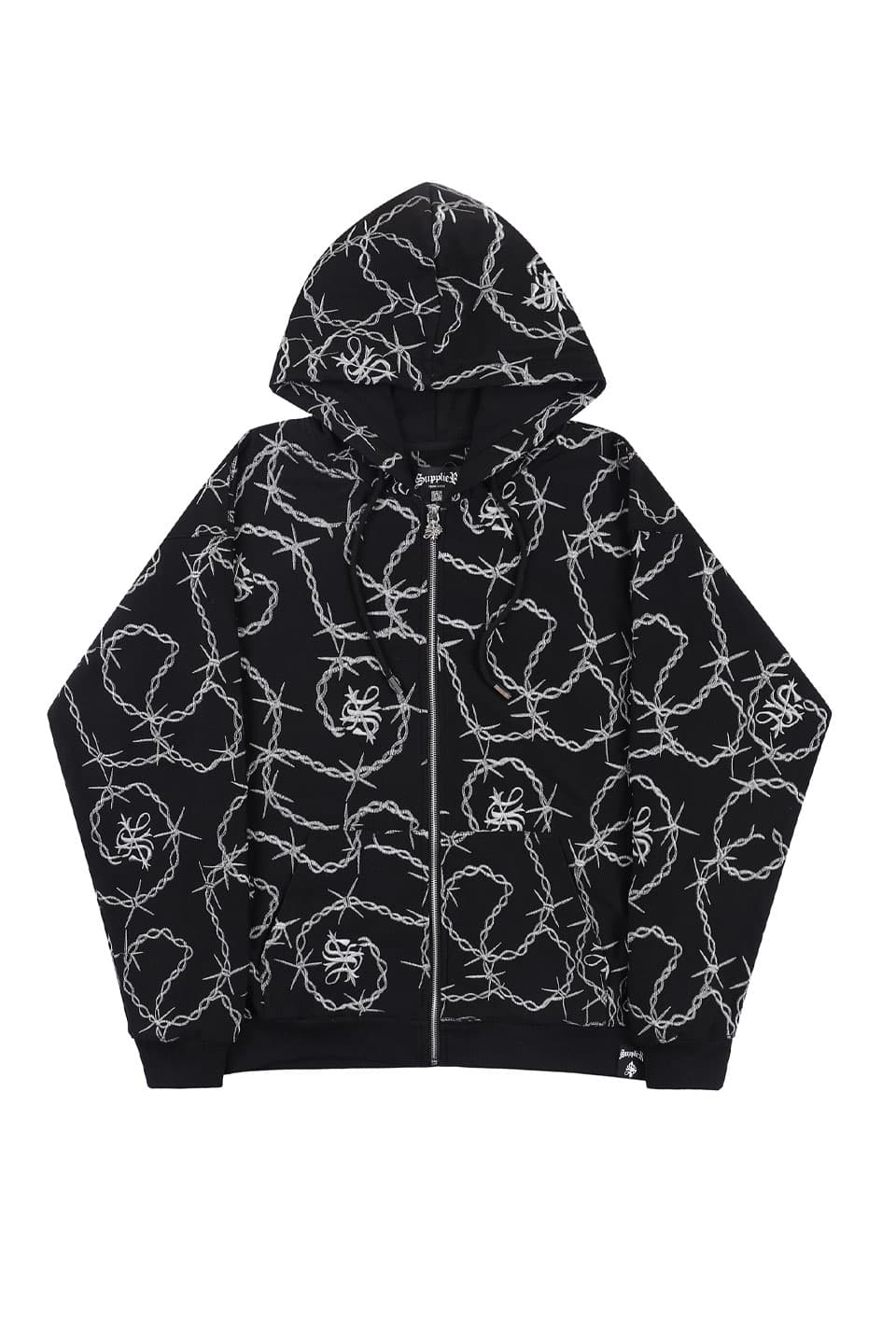 CROSS CHAIN EMBROIDERY ZIP HOODIE – SUPPLIER TOKYO