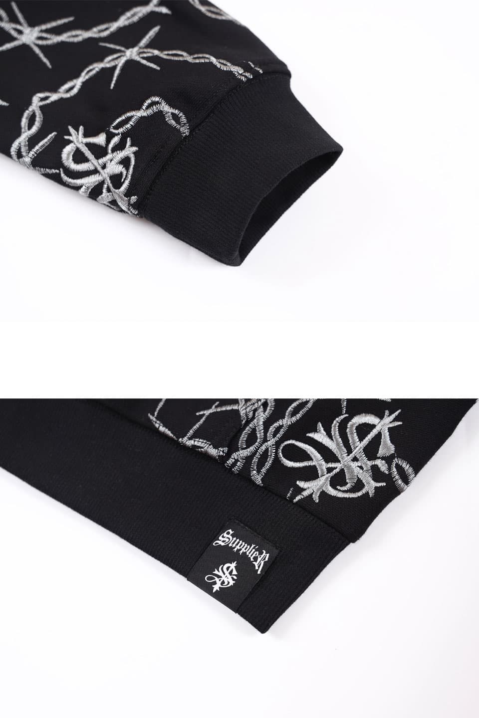 CROSS CHAIN EMBROIDERY ZIP HOODIE – SUPPLIER TOKYO