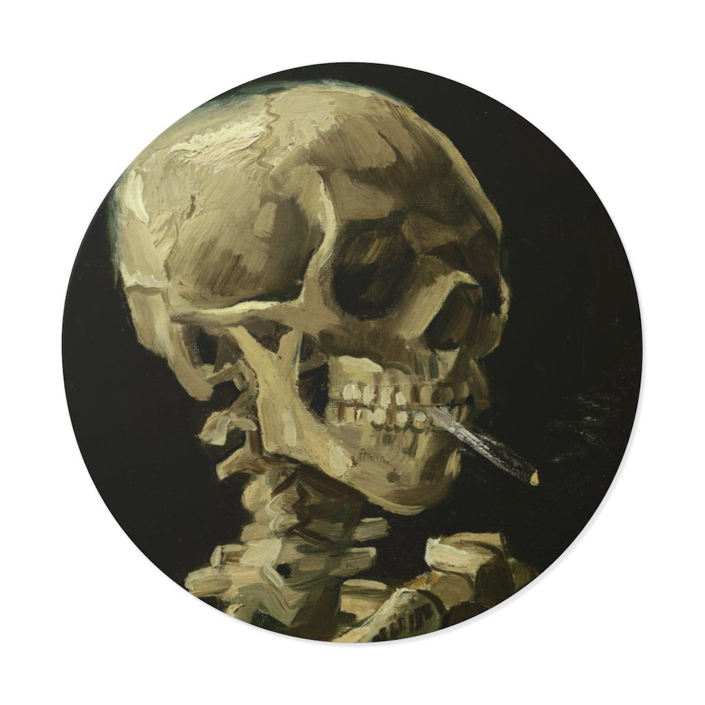 van gogh skeleton smoking