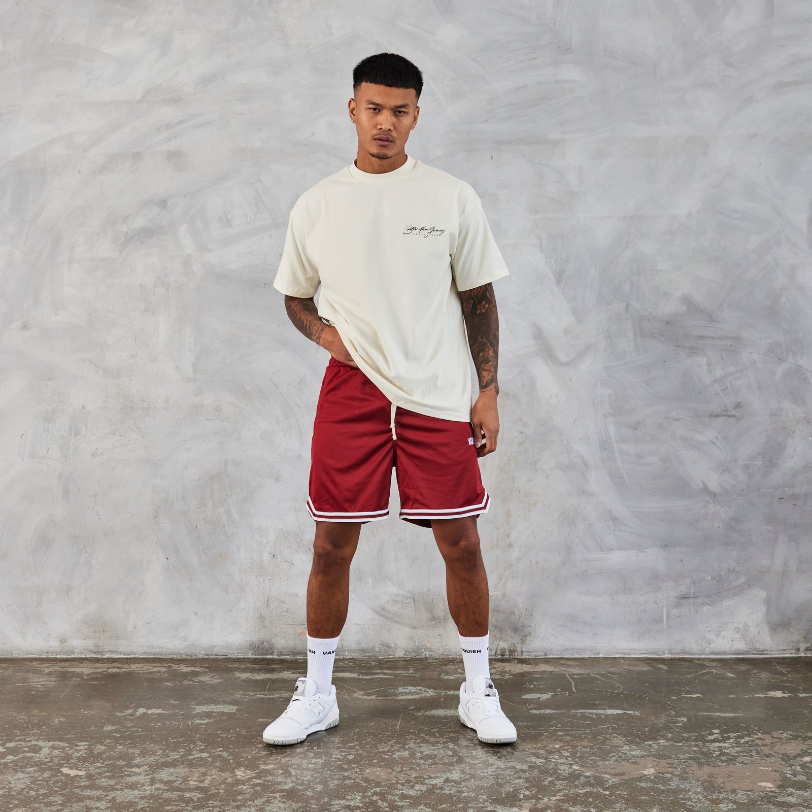 mens shorts white