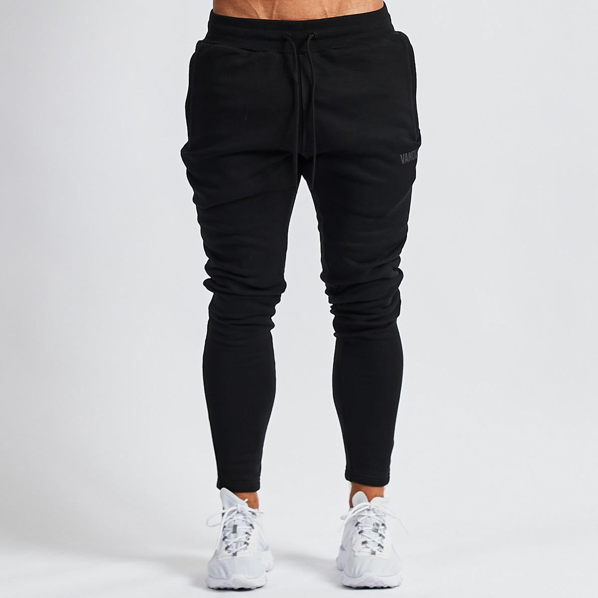 designer black joggers