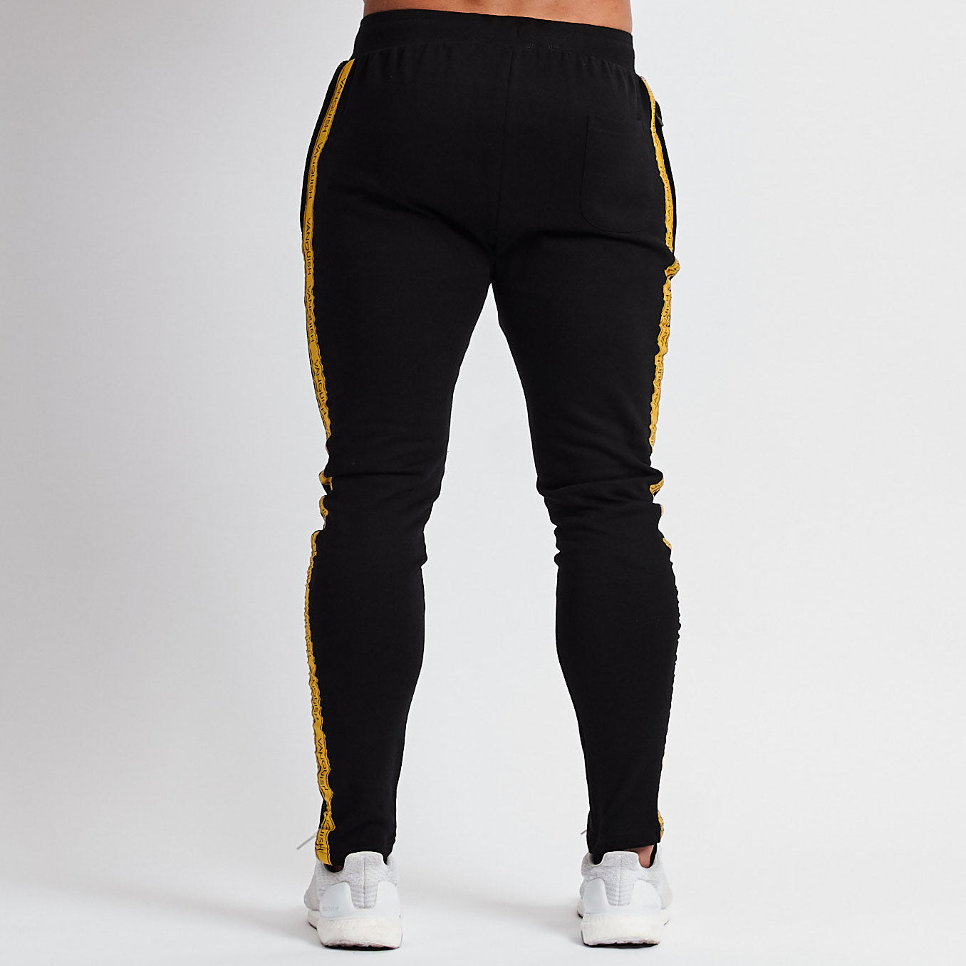 tapered black sweatpants