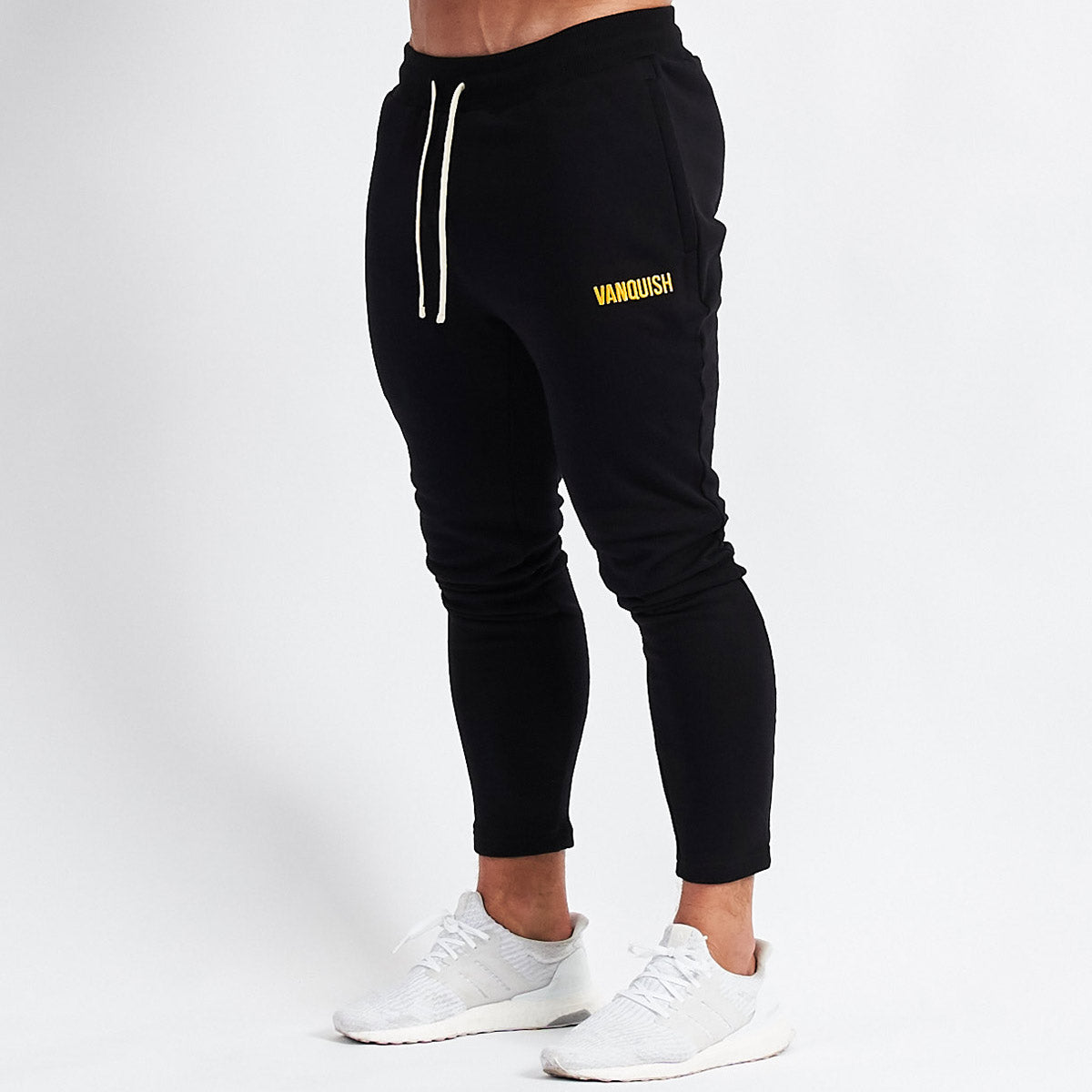 tapered warm up pants