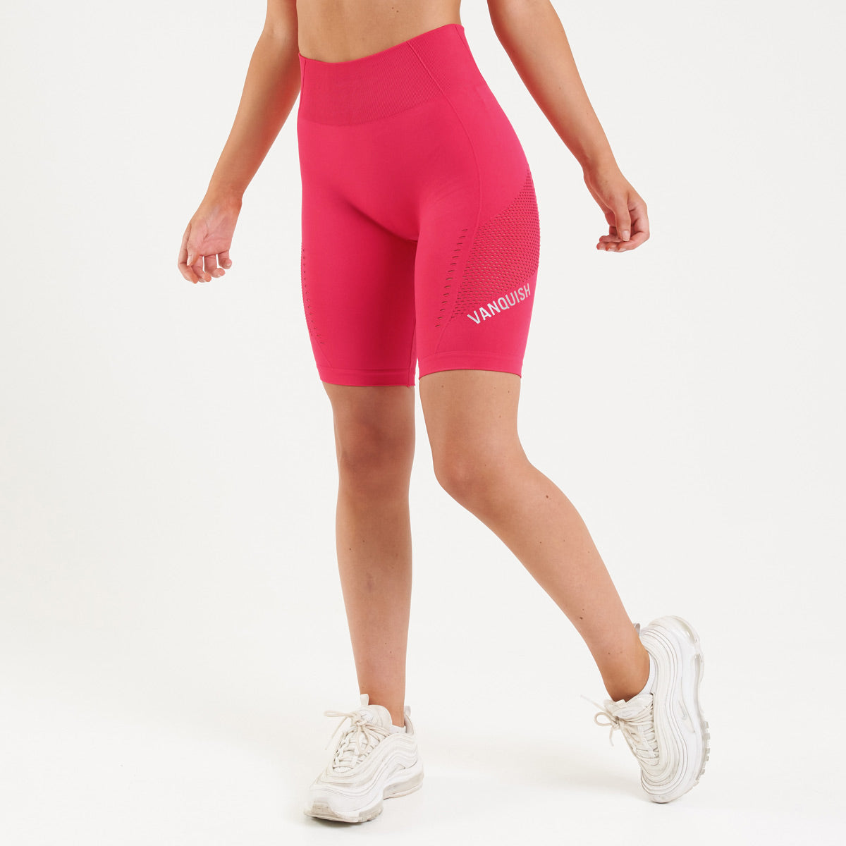 pink cycling shorts