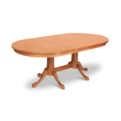 Cabriole Double Pedestal Extension Dining Table