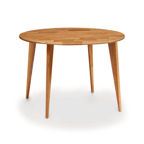 Essentials Round Dining Table with Wood Legs