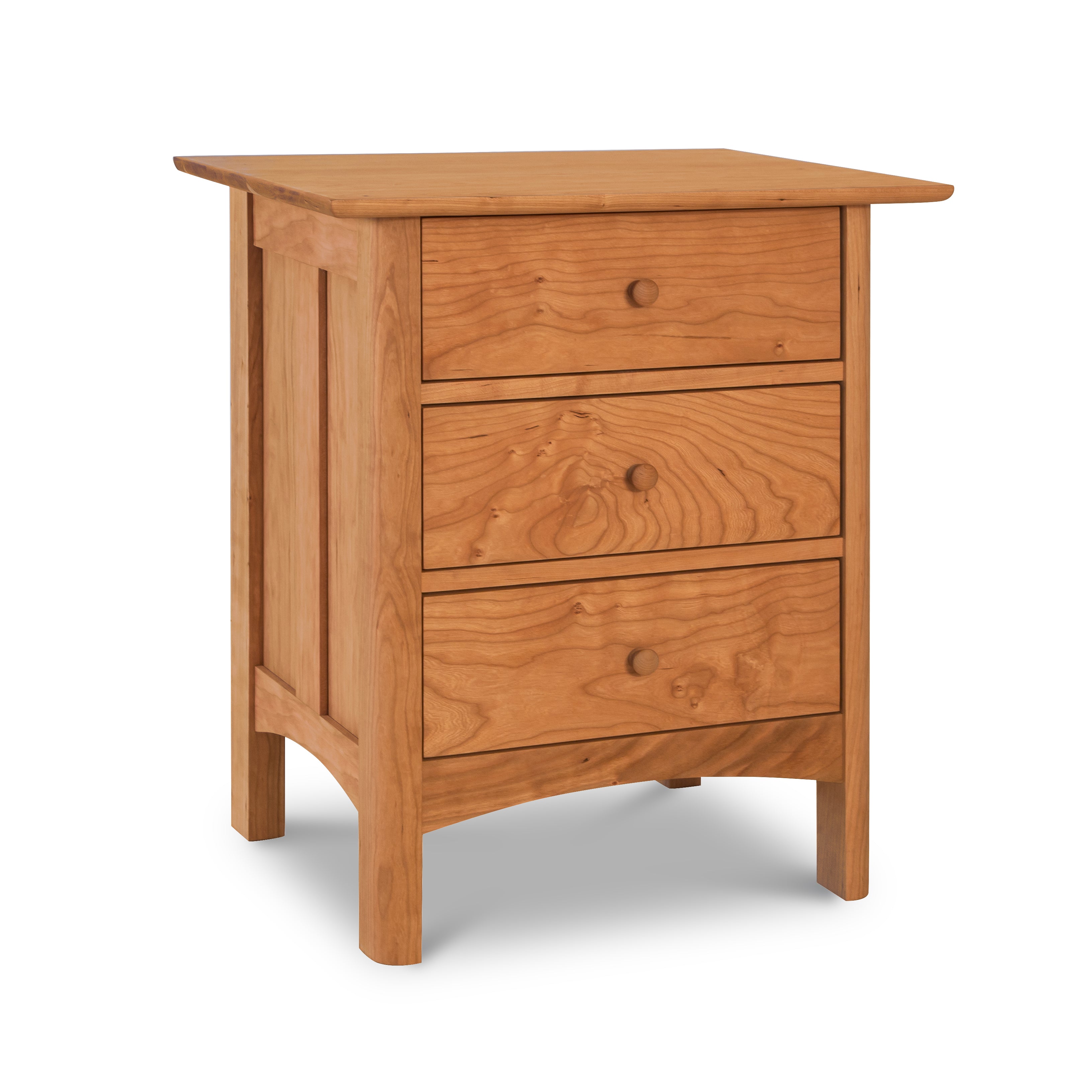  Heartwood Shaker 3-Drawer Nightstand 