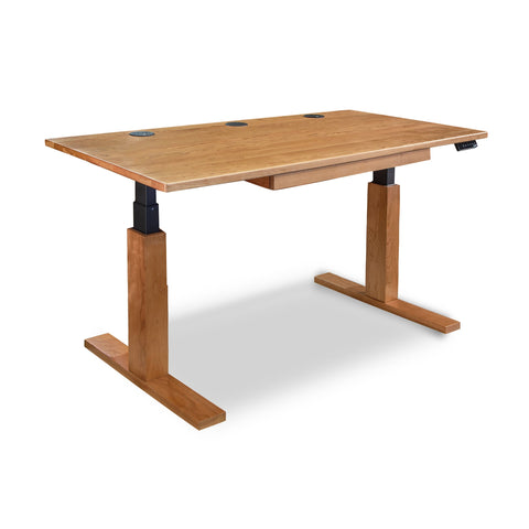 invigo cherry sit-stand desk