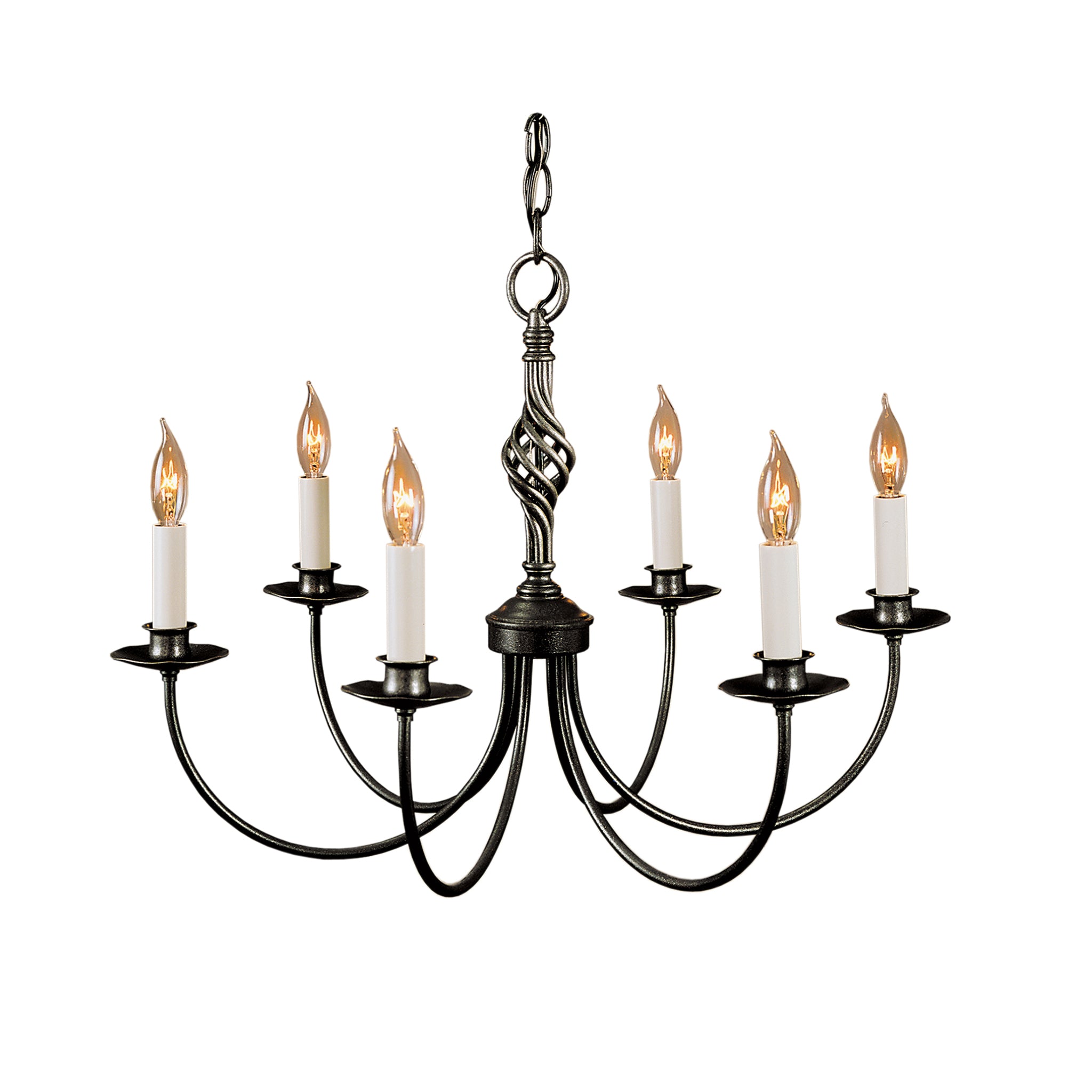  Twist Basket 6-Arm Chandelier 