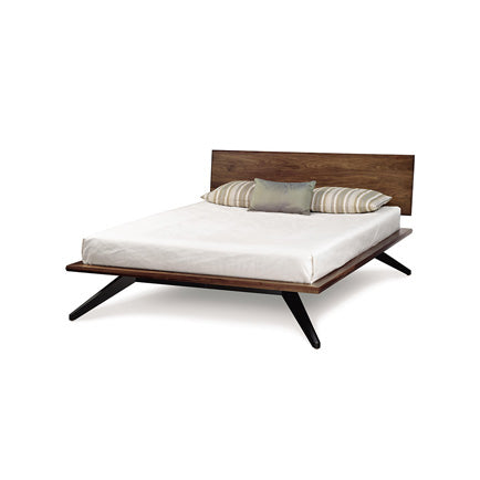 Astrid Modern Platform Bed in Walnut by Copeland Furniture