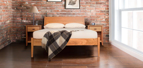 solid wood bed