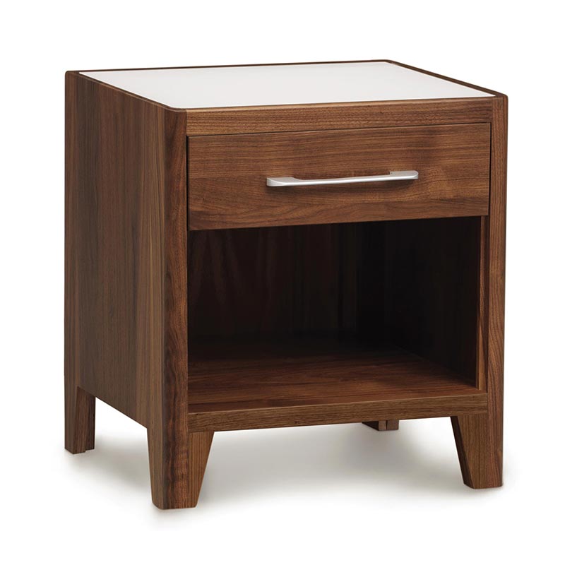 Contour One Drawer Enclosed Shelf Nightstand