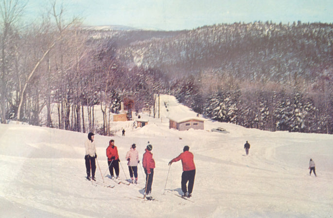 Pine Top Ski Area Resort in Vernon, Vermont Circa 1960